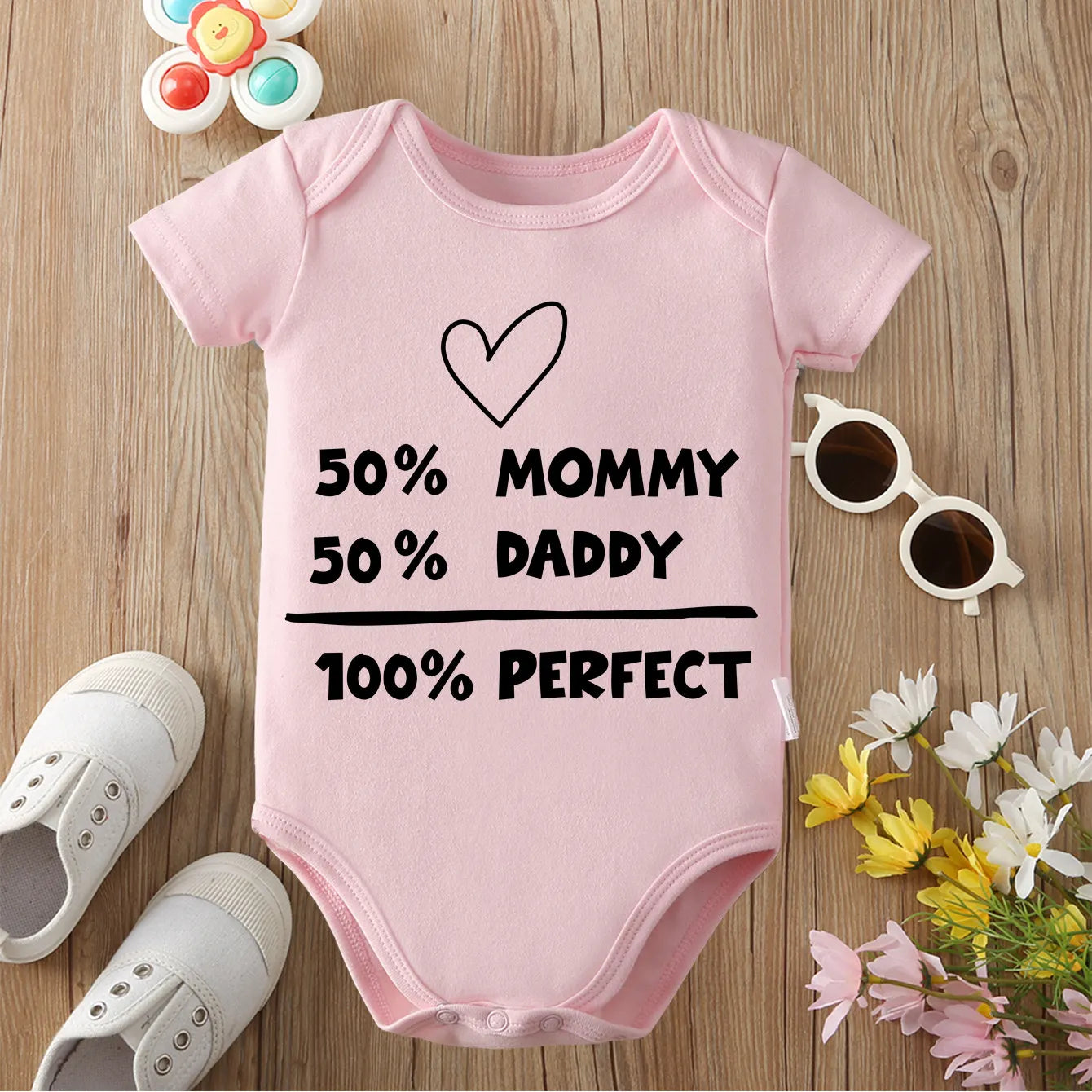 100% Cotton Onesie Cloths We Are Happy Family Exquisite Print Comfortable Bodysuit for Baby Jumpsuit for 0 To 12 Months Newborn